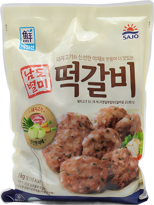 [농협하나로마트] 대림선 남도별미떡갈비 1000G, 1kg, 1개