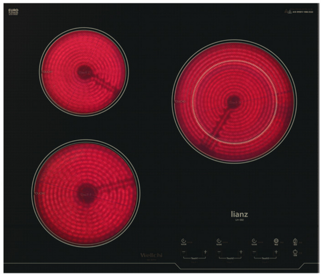 [리뷰 작성 시 고급 냄비 무료증정] 리안츠 LH-302 하이라이트 3구 빌트인 프리스텐딩 이동형 전기레인지 가정용 원룸 오피스텔 펜션 자가설치 전국설치가능, 1