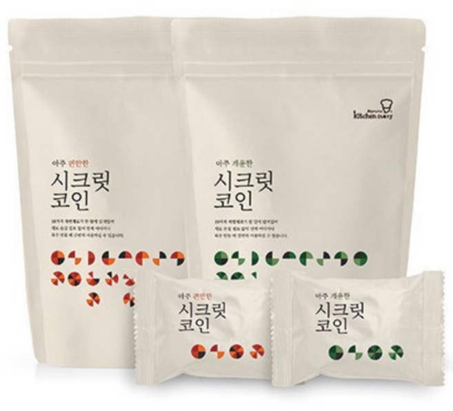 빅마마 빅마마 이혜정의 시크릿코인 205개(편안한 5팩+낱개 5개+개운한 5팩), 205개, 4g