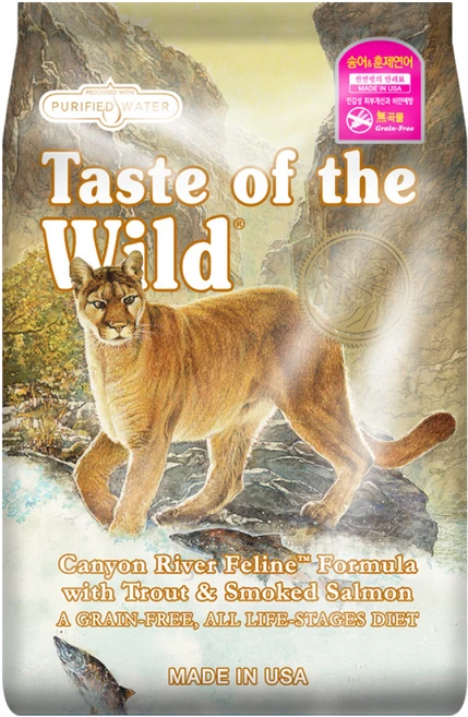 테이스트오브더와일드 송어 앤 훈제연어 캣 기능성 사료, 피부/피모+알러지, 7.5kg, 1개 - 쿠팡