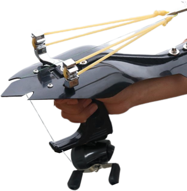 낚시 새총 수중새총 전문가용 새총 수중총 해루질 캠핑놀거리, 세트1