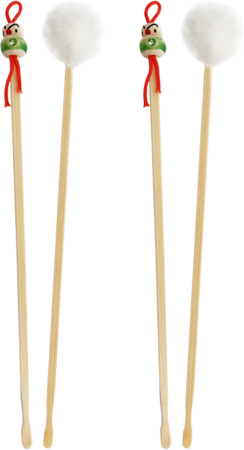 대나무 1+1 귀이개세트2p (17cm)귀후비개 귀파개 청소, 1세트