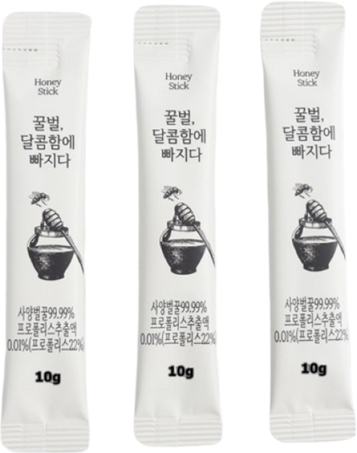 그릭요거트에 곁들여 먹기 좋은 드리즐 허니스틱, 허니스틱10g, 1개, 10g