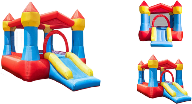 우브로 대형 에어바운스 트램폴린 트램펄린 바운스 방방이 미끄럼틀 야외 가정용 행사용 초대형 송풍기, 소형홈케슬, 1개