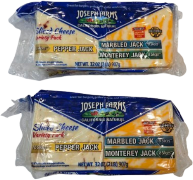 조셉팜 트리플잭 슬라이스치즈 아이스박스포장 [트레이더스], 2개, 907g