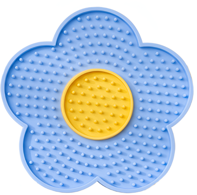 허그마이펫 고양이 리킹매트 슬로우식기 부착형, 1개, 블루