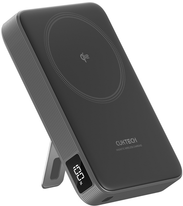 쿡테크 Qi2 파워뱅크 무선충전 마그네틱 맥세이프 호환 보조배터리 10000mAh 30W, 블랙, WPB100