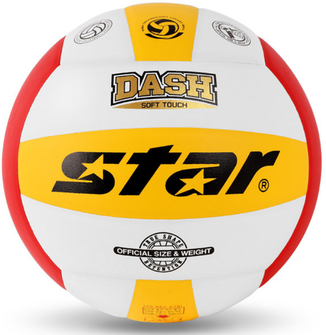 스타 배구공 대시 칼라 5호 /학교체육/신형, 4호, 1개