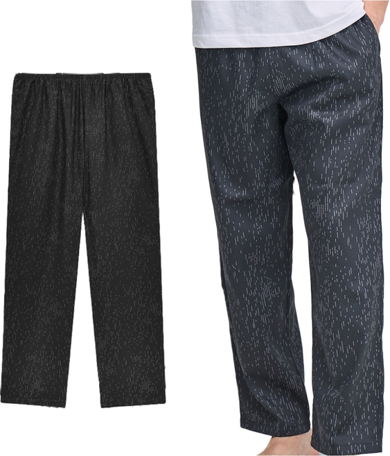 홈이 트라이 남성용 순면 프리미엄 주자원단 파자마 주머니바지