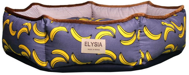 엘리시아 사계절 강아지 애견 고양이 반려동물 침대, 네이비, 1개