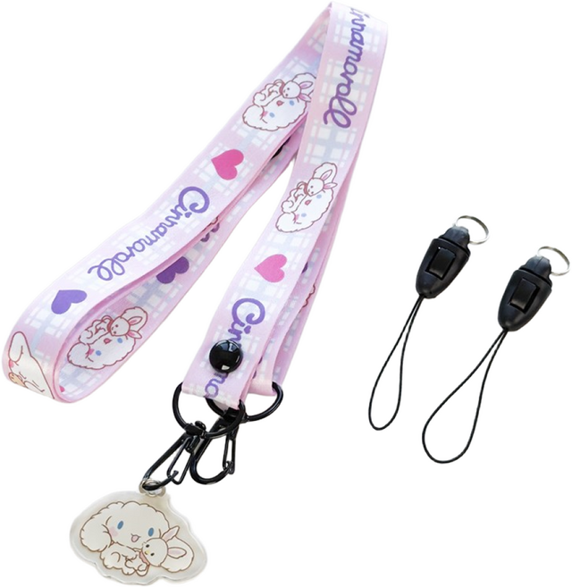 에버피크 휴대폰 스트랩 카툰 랜야드 목걸이줄, 1개, 23.양과토끼