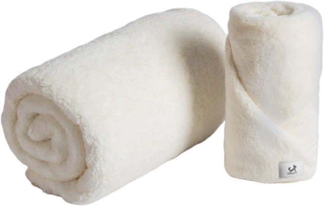 딩동펫 반려동물 부드러운 펫타올 2종 세트, 아이보리, 1세트