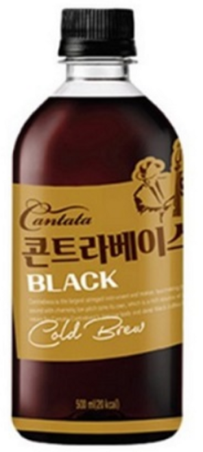 칸타타 콘트라베이스 콜드브루 블랙, 500ml, 6개