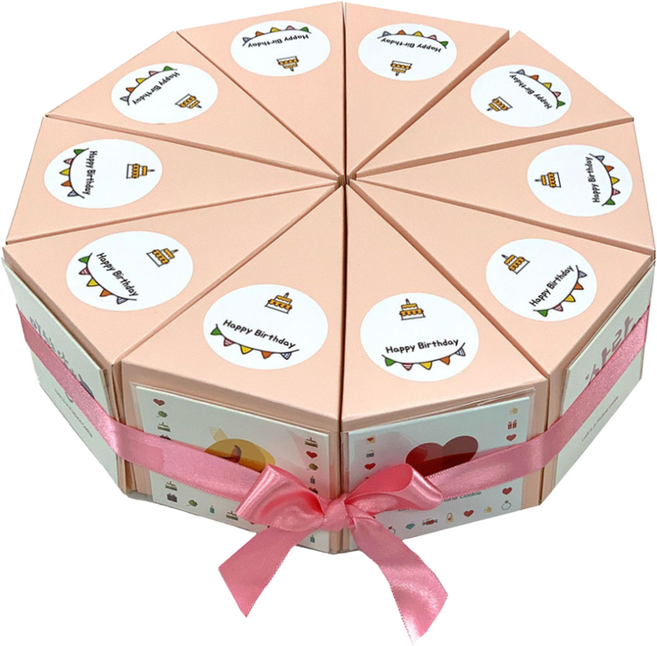 生日蛋糕盒 幸運餅乾 5g*20入+迷你卡片 隨機出貨組, 2套