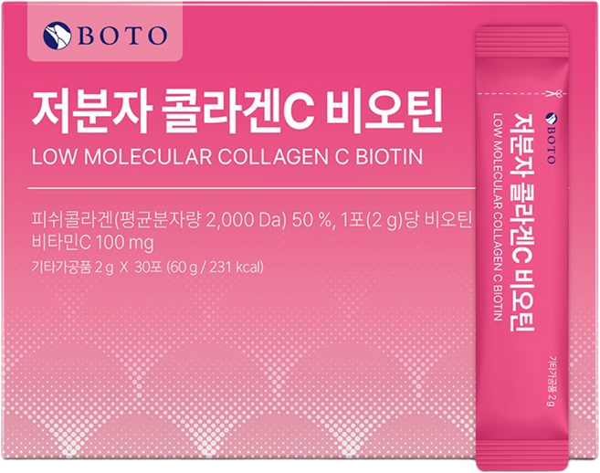 보뚜 저분자 콜라겐C 비오틴, 60g, 10개