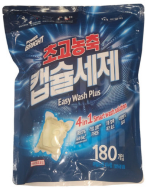 파워브라이트 캡슐 세제 180개, 1개
