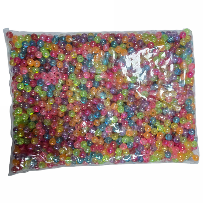 아이몽 투명 레인보우 구슬, 8mm, 1개