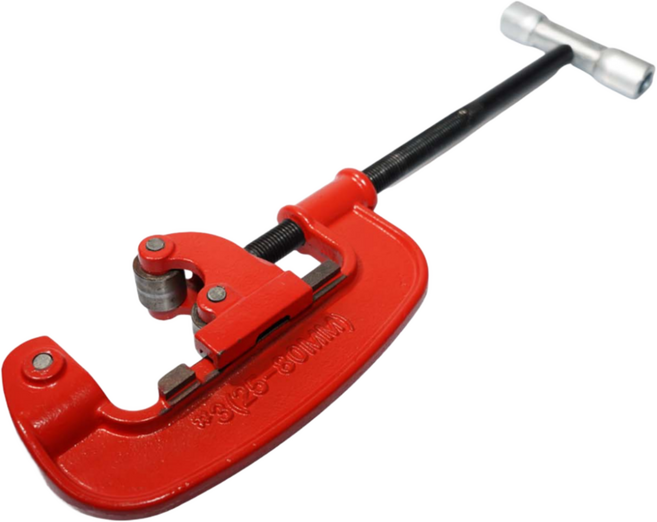 파이프절단기 직경 25-80mm 스틸 배관 아시바 수도관 컷터 수동 절단 커터 호현산업, 1개