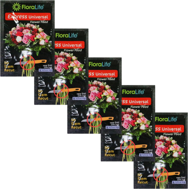 플로라라이프 사쉘 5ml 100봉 꽃수명연장제 식물영양제, 100개