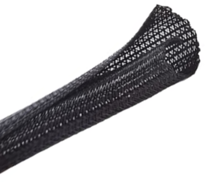 글리브 케이블 커버 매쉬 튜브 고양이 강아지 전선보호커버 전선보호튜브, 블랙, 1개