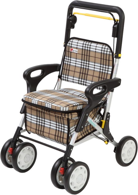 라온아띠 프리미엄 실버카 노인 어르신 할머니 보행 보조기 KCS-303 1개