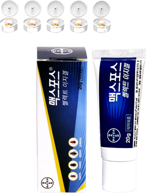 바이엘 맥스포스 셀렉트 이지겔 +먹이통 5개 바퀴약 바퀴퇴치, 1세트, 20g