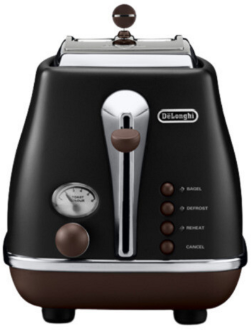 [드롱기] 아이코나 빈티지 토스터 CTOV2003.BK(블랙), 아이코나 빈티지 토스터 CTOV2003.BK