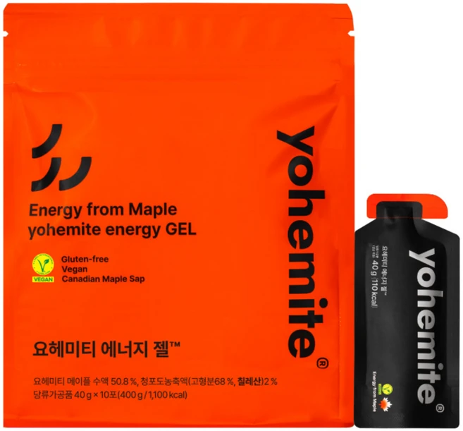 요헤미티 에너지젤 파워젤, 10개, 40g - 쿠팡