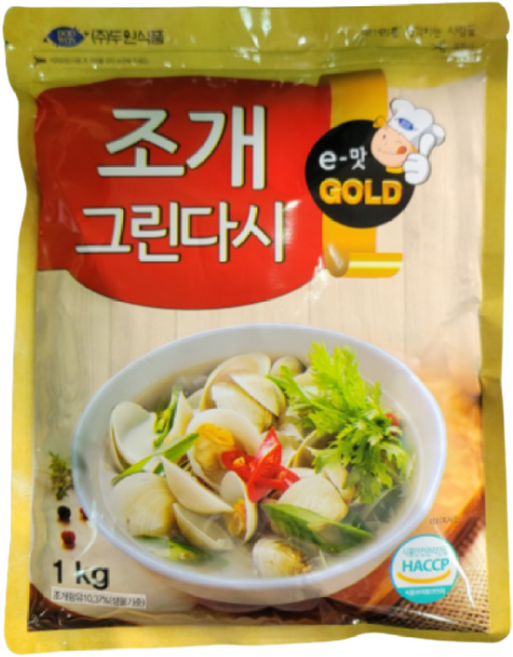 두원 조개 그린다시, 1kg, 10개