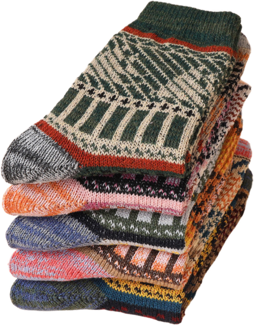 Z3JC 따듯한 면 혼방 양말 5종세트