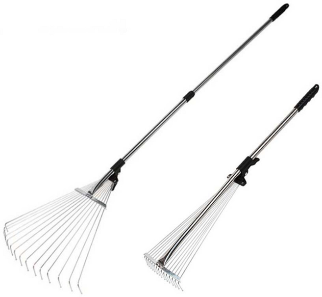 갈퀴 (농기구 갈퀴 갈고리 벌초 낙엽청소 잔디 텃밭 호미 쇠스랑 레기 낙엽긁개 잡초제거), 1개