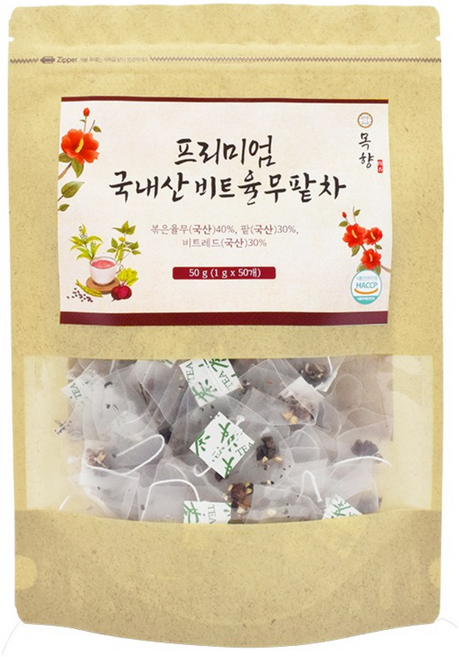 목향 프리미엄 국내산 비트율무팥차 티백차, 1g, 50개입, 1개