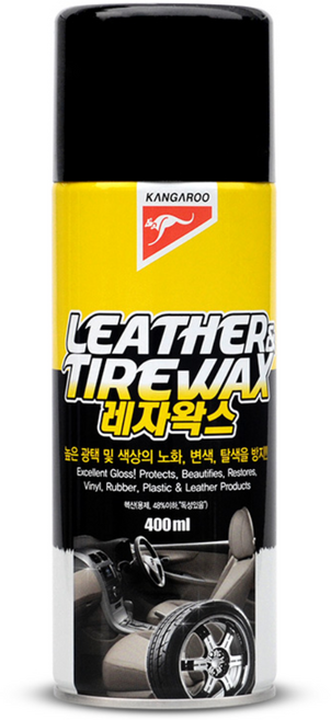 캉가루 레자왁스 캔 400ml 20개입 자동차 타이어 실내광택제, 20개