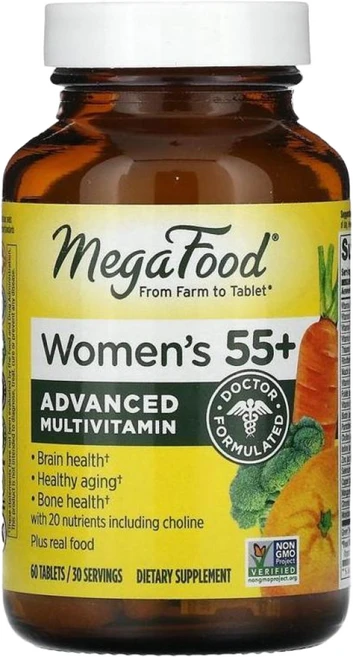 메가푸드 55세 이상 여성 고급 종합비타민 60정, 메가푸드 MegaFood 55세 이상 여성용 종합비타민 - 쿠팡