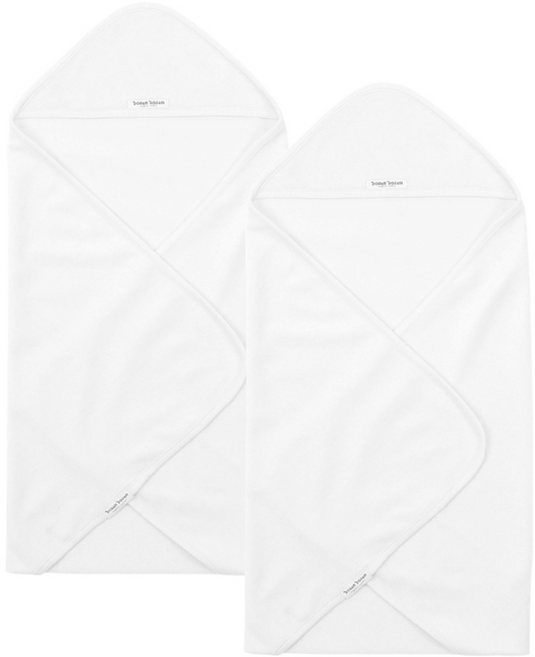 도담도담오가닉 무형광 유아 대형 신생아 속싸개겸용 목욕가운 겉싸개 1+1 (화이트)