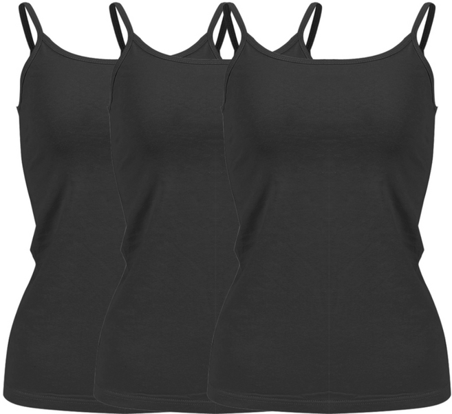 소소미도 여성 순면 끈 런닝 이너나시 3종