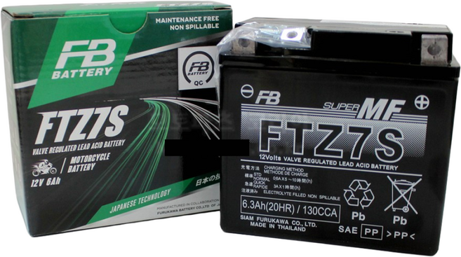 FB배터리 YAMAHA 엔맥스125 N-MAX (전차종) 12V-6AH 오토바이 밧데리 배터리, 1개
