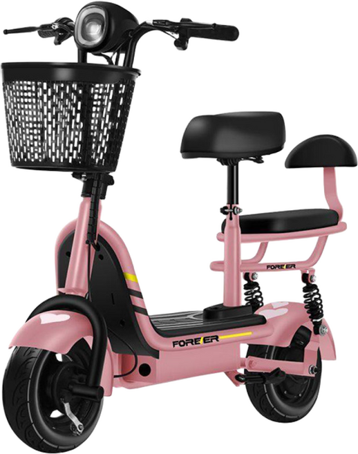 모빅스 도심 속 출퇴근용으로 좋은 접이식 전동스쿠터 전동킥보드 경량 여성용, 1개, 더티핑크, 8A-최고20km주행가능