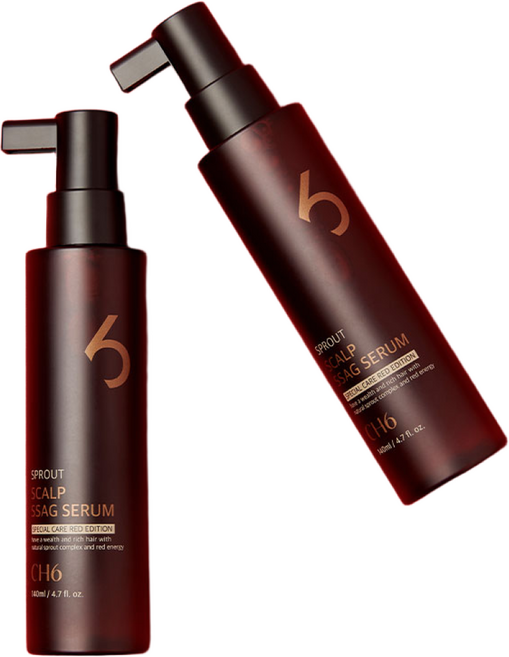 CH6 스칼프 탈모 증상 완화 모발케어 항산화효과 두피강화 자연 발효 추출물 두피에센스 싹세럼 시즌2 레드에디션, 140ml, 1개