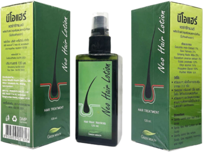 당일배송 오늘출발 네오 헤어로션 120ml네오헤어로션 1개 태국 정품 120ml / Neo Hair Lotion(Thai Original Authorized Dealer), 120ml