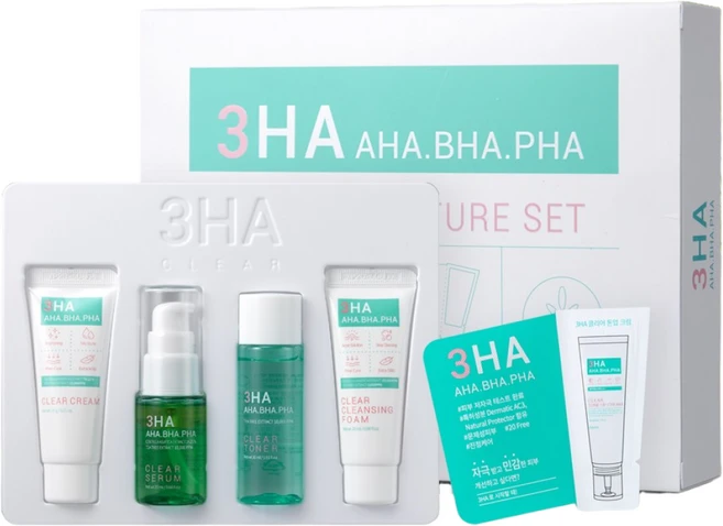 쓰리하클리어 시카 여드름 진정 트래블키트 5종, 1세트 - 쿠팡