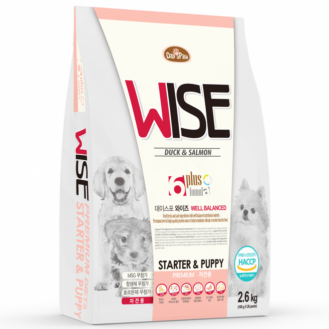 데이스포 와이즈 스타터 퍼피 2.6kg, 1개