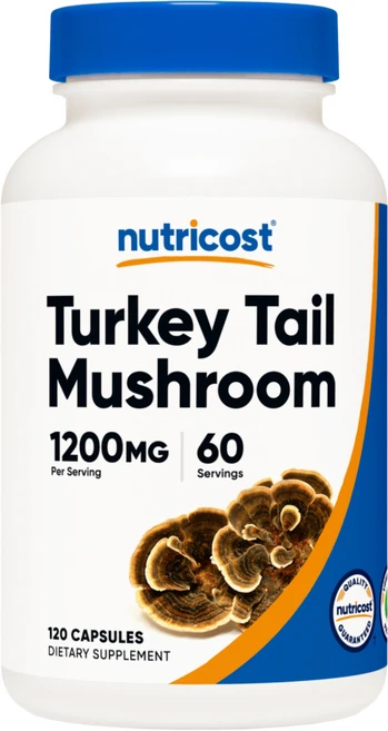뉴트리코스트 터키 테일 머쉬룸 1200mg 120캡슐 1병, 120정, 1개 - 쿠팡