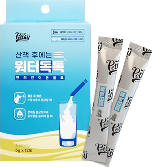 강아지 음수량 채우기 워터독톡 수분보충제, 이온음료, 5g, 1팩