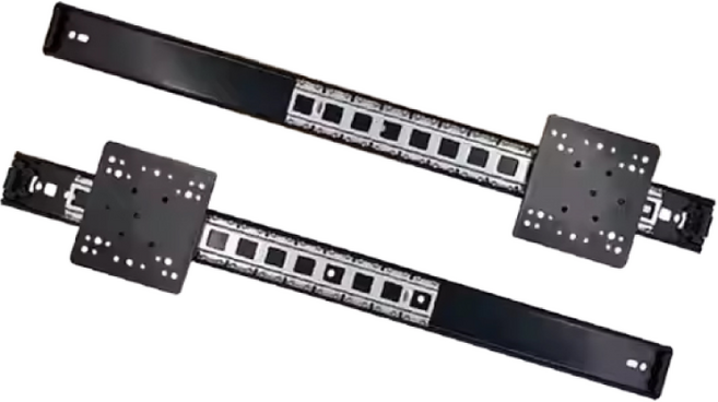 [DG008] 에블럼 히든플리퍼 주방 도어레일 하드웨어 12~28인치레일 (300~700mm) 세트구성: 레일2EA 버퍼힌지2EA 볼트형POM롤러 2EA, 24inch, 2개