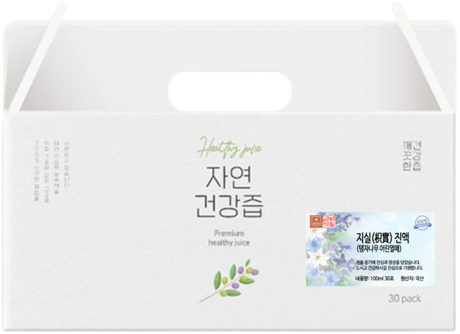 국산 지실 탱자 어린열매 차 즙 건강즙 진액 엑기스 액기스 100ml 30개입, 30개