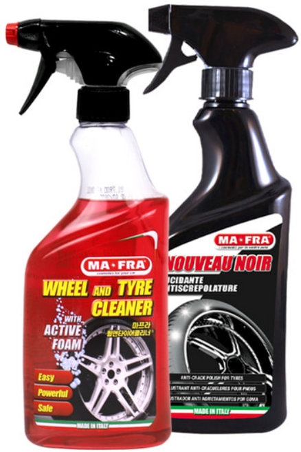 마프라 휠 관리 세트 휠앤타이어 클리너 + 노이르 타이어 광택제, 500ml, 1개