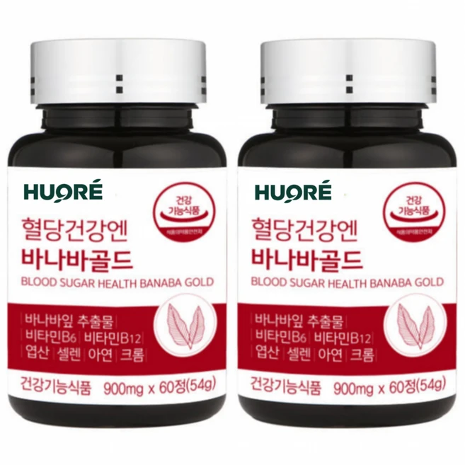 혈당건강엔 바나바 골드 바나바추출물 바나바잎, 60정, 2개 - 쿠팡