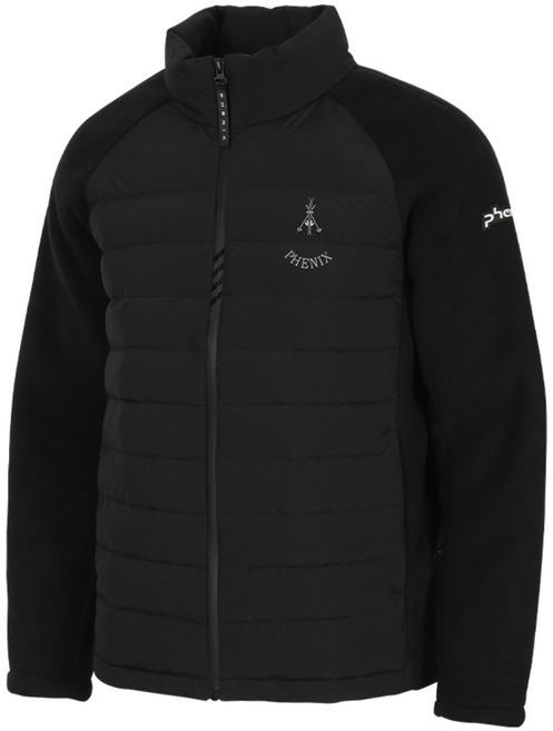 피닉스 남성 겨울 스포츠 프렌치 덕 다운(DIVO 플리스) 경량 패딩 자켓 블랙