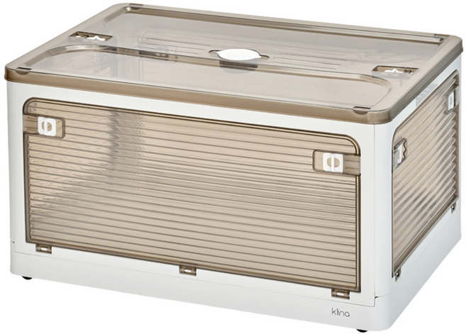 클리나 오픈형 리빙박스 접이식 수납함 의류 정리함 펜트리 대형, 리빙박스 55리터, 1개